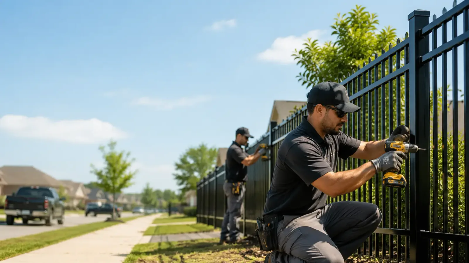 Metal Fence Installation in Pleasant Lake, MI